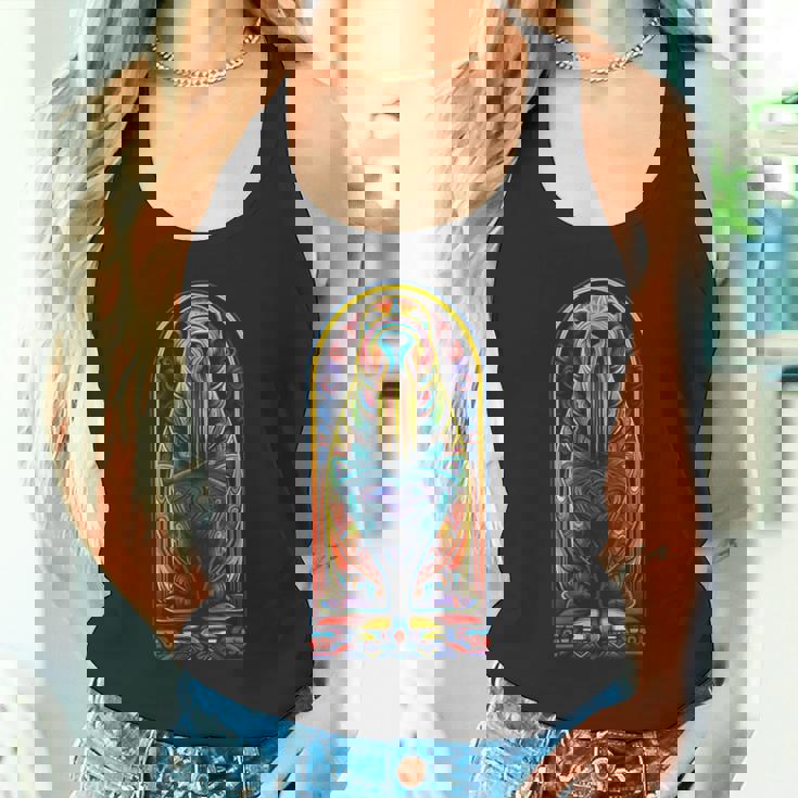 セイウチ カラフル アート 動物 抽象 グラフィック セイウチ タンクトップ