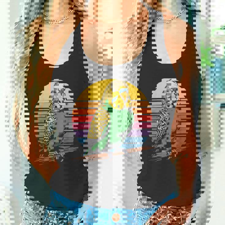 セキセイインコ レトロ セキセイインコ タンクトップ