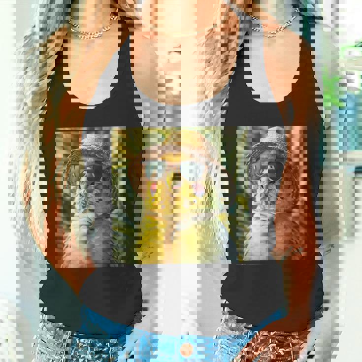 セキセイインコは休暇中、面白い動物、面白いオウム タンクトップ