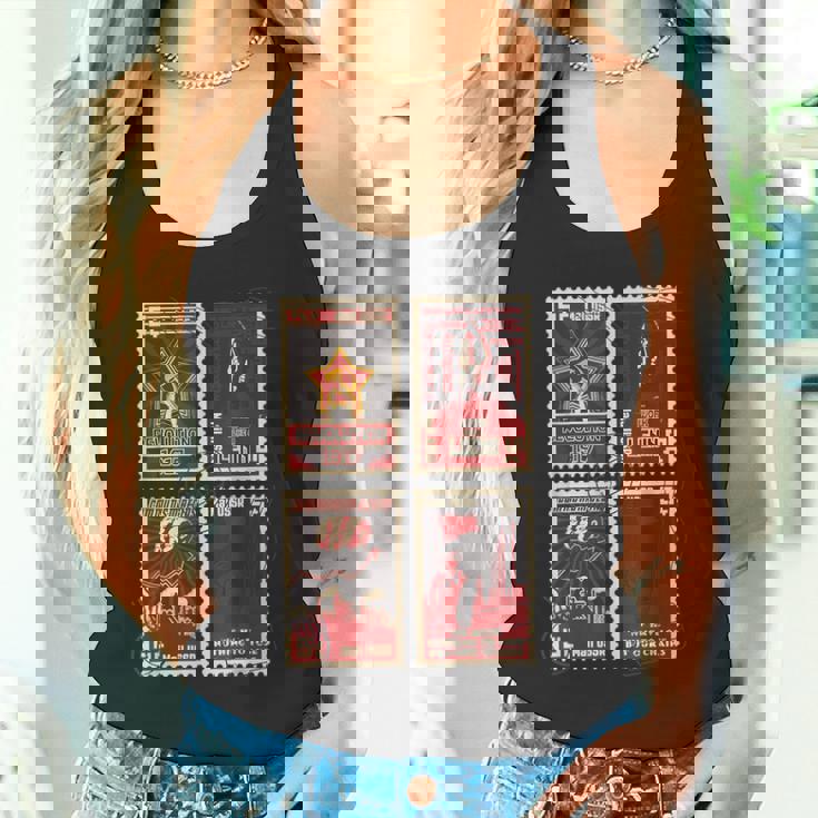 ソビエト消印sovi8ヴィンテージプロパガンダ。 タンクトップ