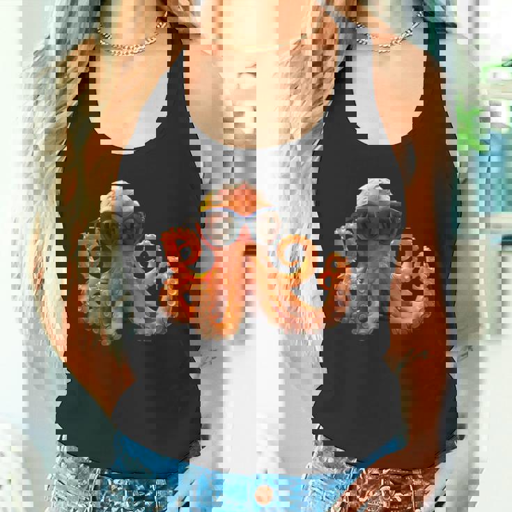 タコ 小タコ イカ 海 恋 甘タコ タンクトップ