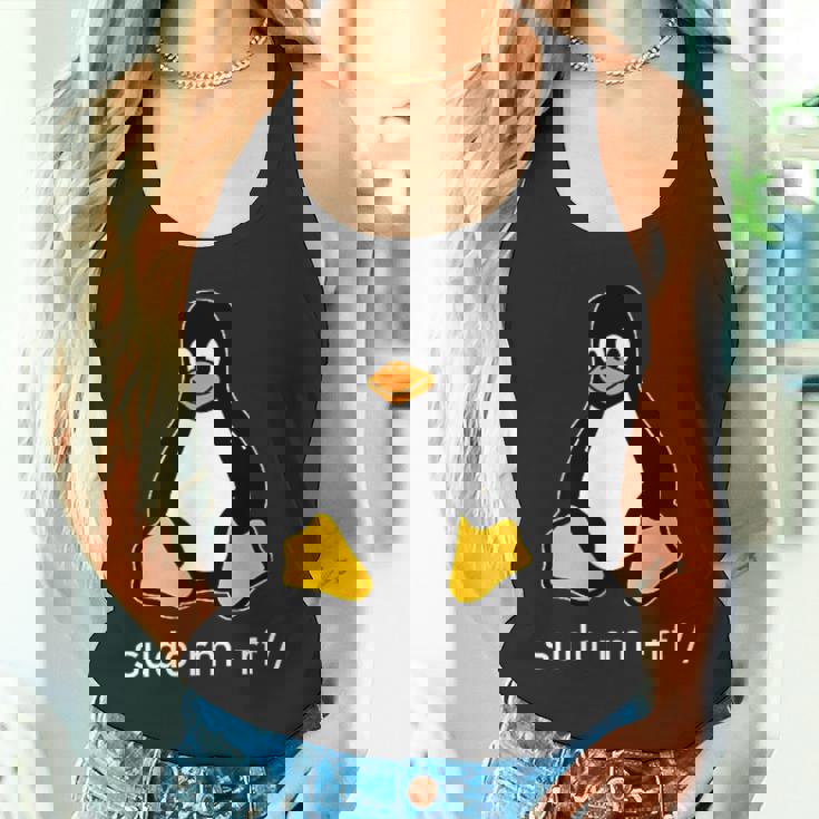 タックスlinuxペンギン-Sudorm-Rfコンピューターサイエンスコンピューター Tux Linux タンクトップ