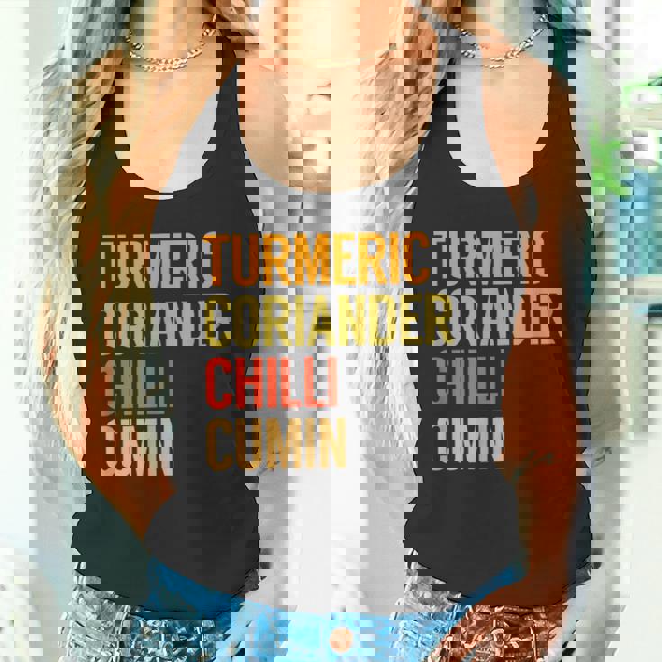 ターメリック コリアンダーチリクミン カレー タンクトップ