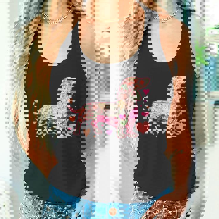 ダックスフントの解体新書 ミニチュアダックス 犬の飼い主 ダックス飼い おもしろ 愛犬家 犬 ダックスフント タンクトップ