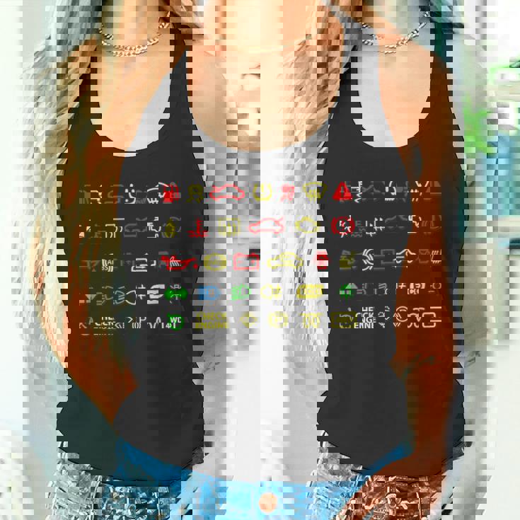 ダッシュボードインジケーターライト 面白い タンクトップ