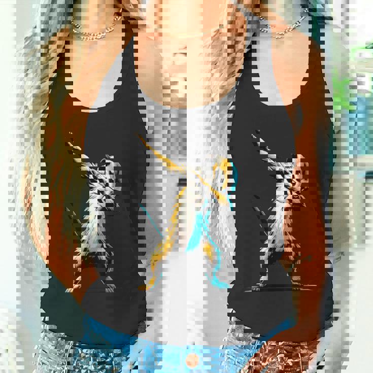 ダビングするミーアキャット 面白いモチーフ 踊るダブ スリケート タンクトップ