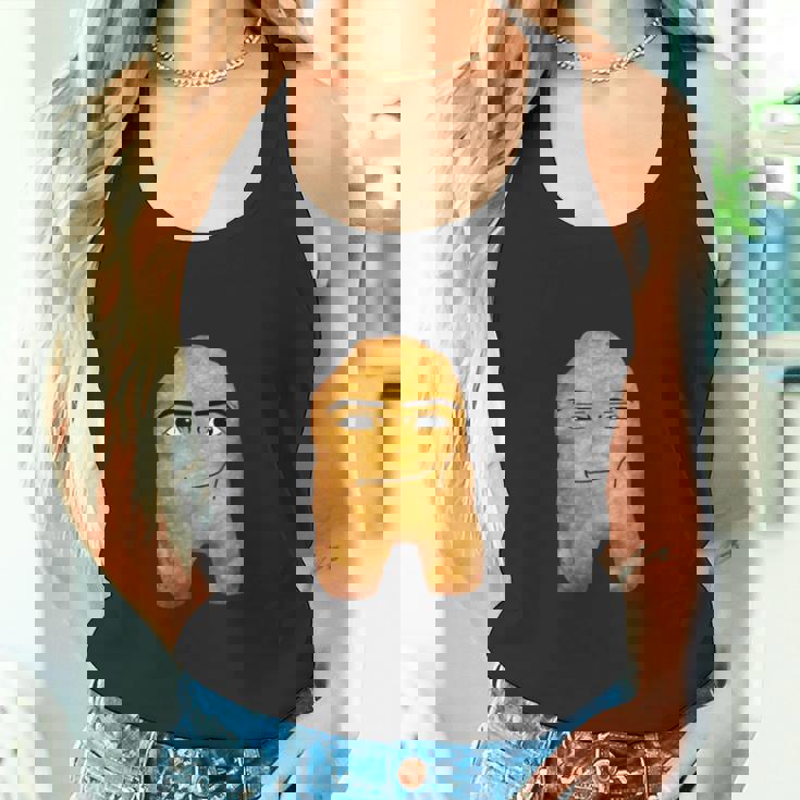 チキンナゲットマンフェイスカウボーイミーム タンクトップ