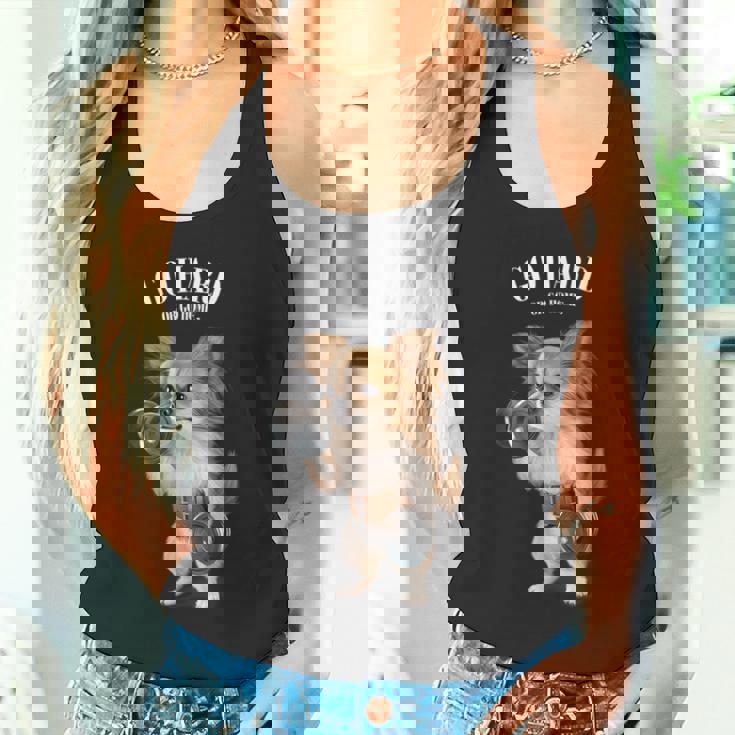 チワワ 犬の筋肉トレーニング ダンベル付き フィットネスジム タンクトップ