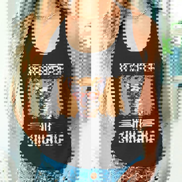 チワワデザイン レディース メンズ チワワ 犬 チワワ 恋人 タンクトップ