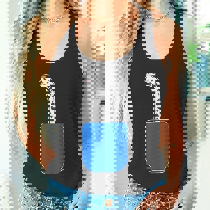 チンアナゴ（いん・ざ・ぽけっと）【どうぶつフレンズ】魚 水族館の生き物 かわいい 面白い 動物 チンアナゴ イラスト タンクトップ