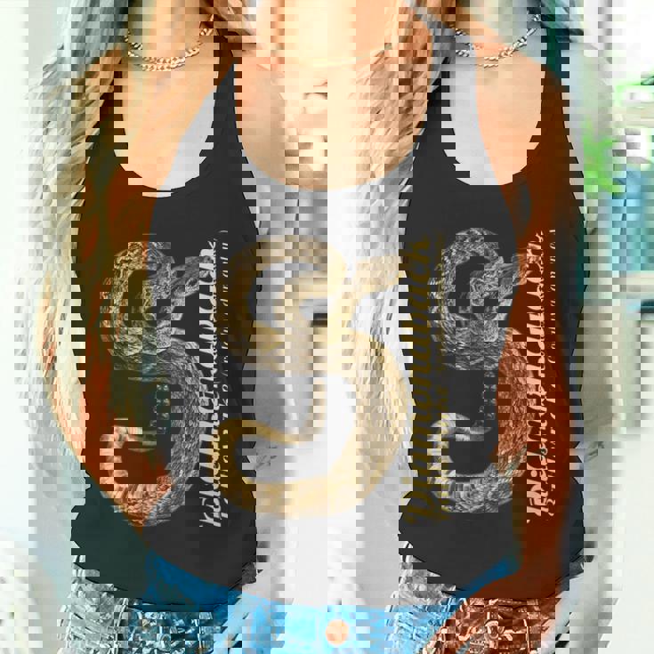 テキサス・ガラガラヘビ・クロタラス・アトロックス・アダマンテウス タンクトップ