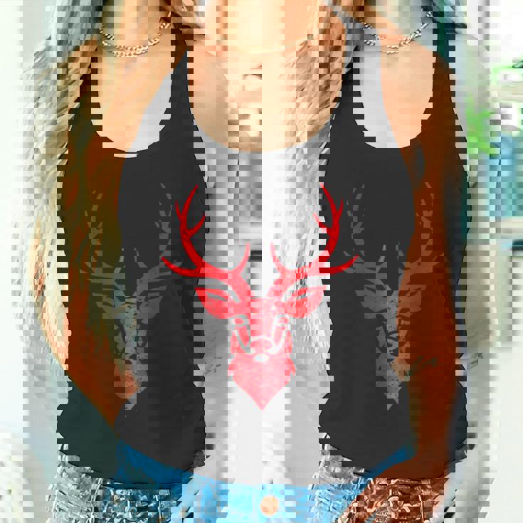 ディア シャレー アントラーズ レトロ スタッグ アントラーズ ヴィンテージ お土産 タンクトップ