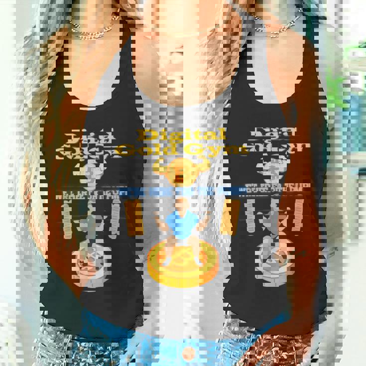 デジタルゴールドジム エクササイズ ビットコインギア クリプトジムウェア タンクトップ