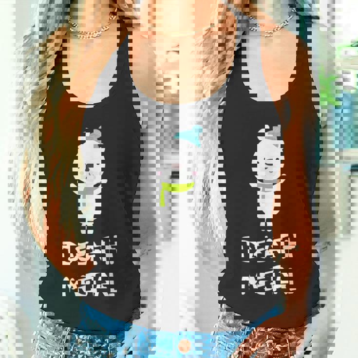 デスメタル ホッキョクグマ Cute Polar Bear Metalhead Death Metal タンクトップ