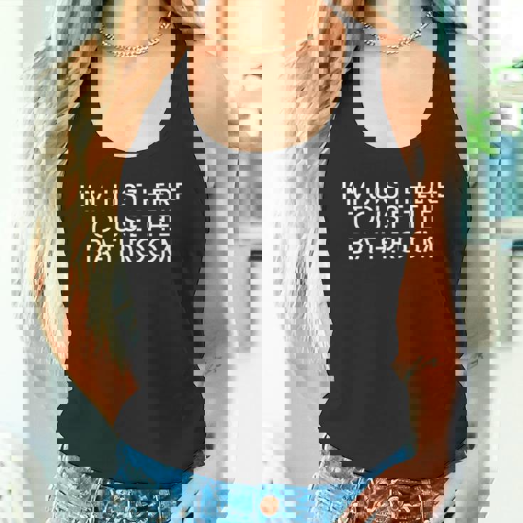 トイレを使いに来ただけだ 長袖tシャツ タンクトップ