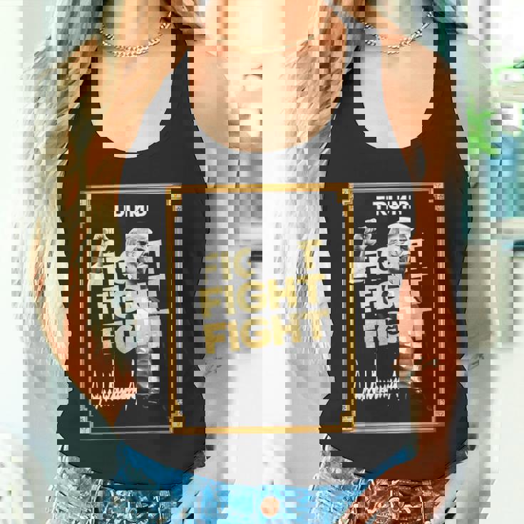 トランプミームコイン、トランプクリプトミーム、ファイトファイトトランプ。 タンクトップ