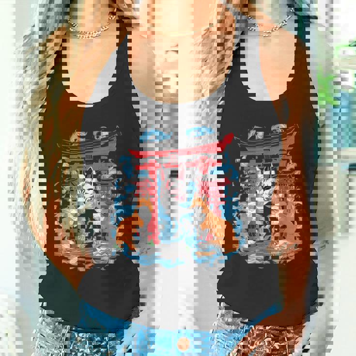 トリゲイツ 伏見稲荷 京都 和風 きつねマスク タンクトップ