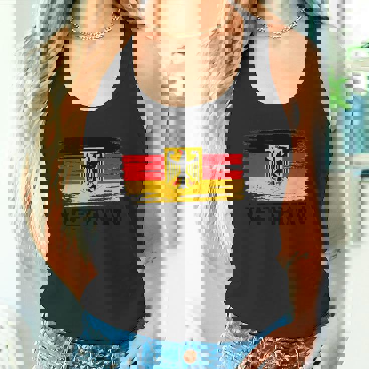 ドイツ退役軍人tシャツ イーグルとフラッグ – 愛国的なゲルマ タンクトップ