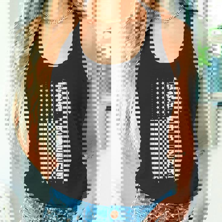 ドッグトレーナー アメリカ国旗 愛国的な犬の訓練 タンクトップ