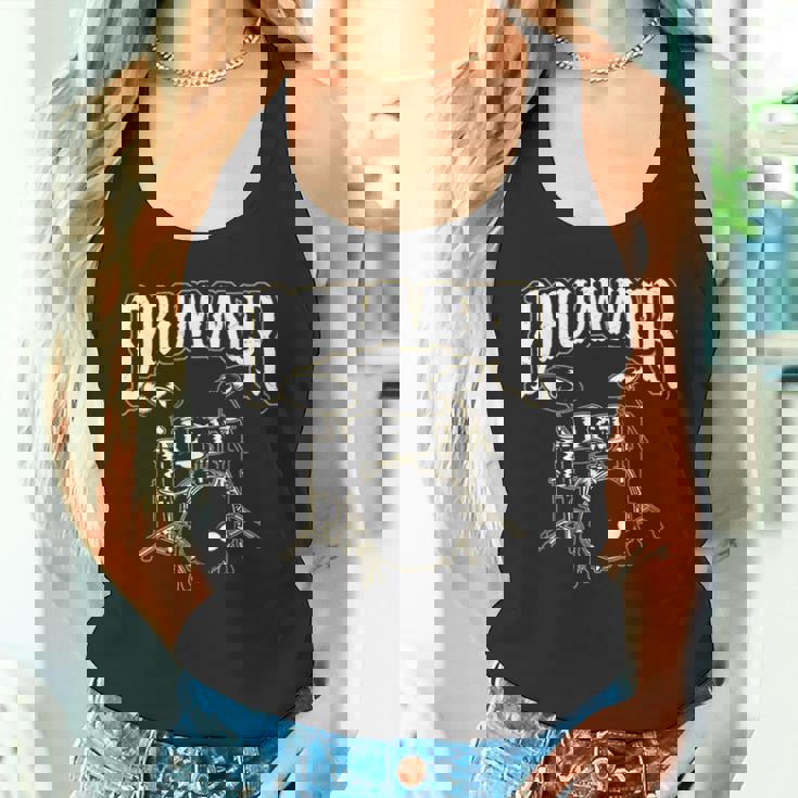 ドラマー、ティードラム、ドラムプレーヤーへのギフトに。 タンクトップ