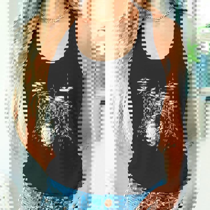 ドラムセットの図面 電子ドラム タンクトップ