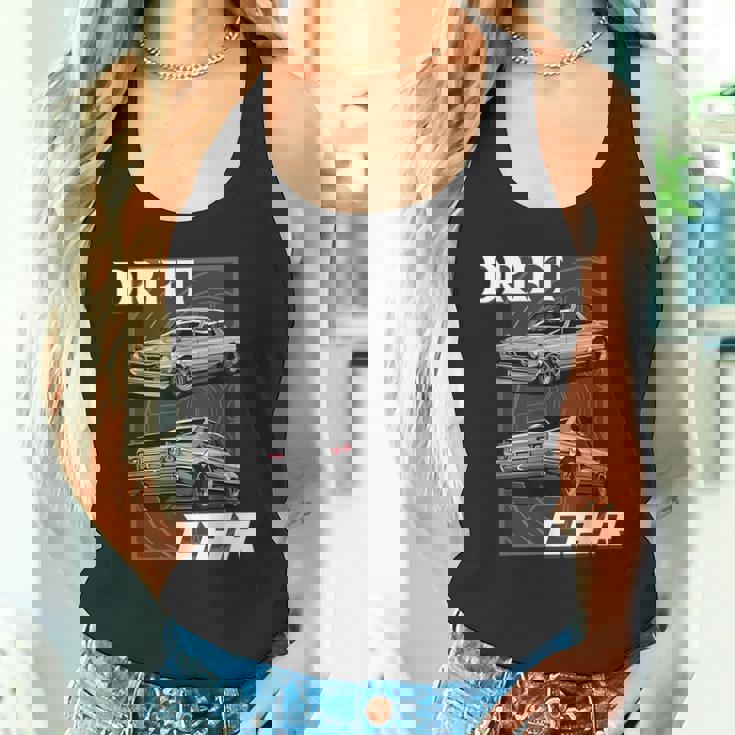 ドリフトカー ジャパニーズクラシックチューニングカー タンクトップ