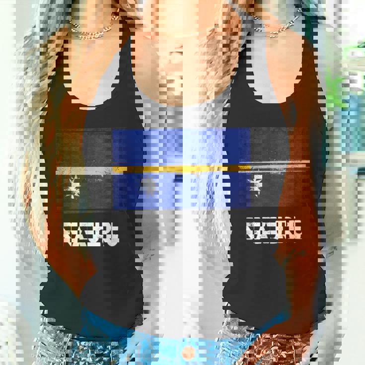 ナウルの国旗tシャツ タンクトップ