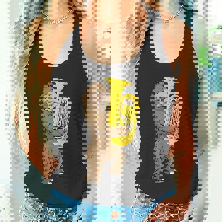 ナマケモノ 恋人 チューバ プレーヤー ミュージック ビッグバンド チューバ タンクトップ