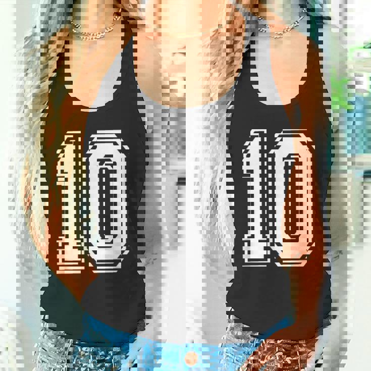 ナンバー10 誕生日ギフト スポーツ選手 チーム番号入りジャージ タンクトップ