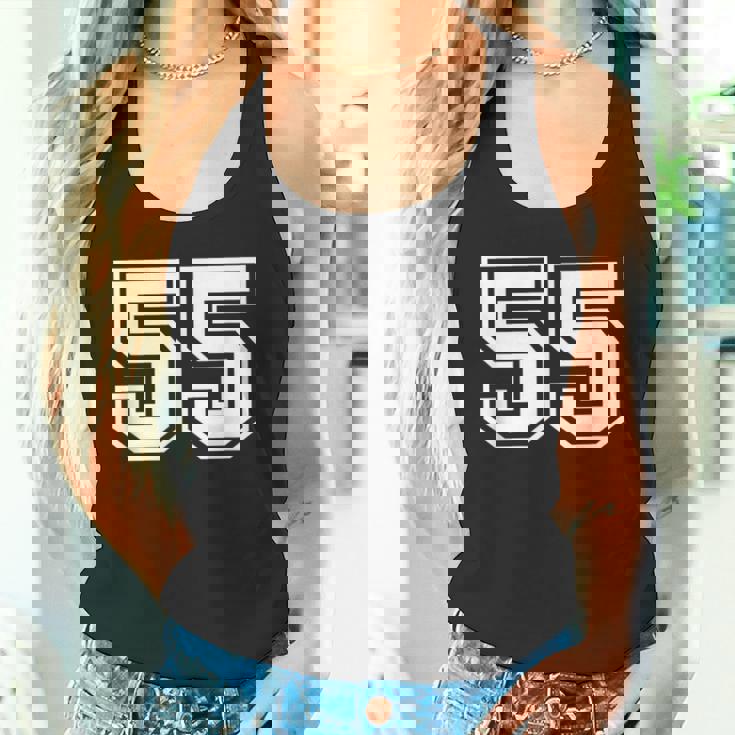 ナンバー55 スポーツジャージ ラッキーお気に入り番号 タンクトップ