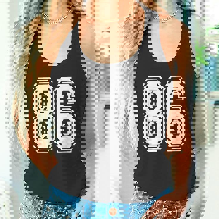 ナンバー86 86歳の誕生日ギフト選手チーム番号入りジャージ タンクトップ