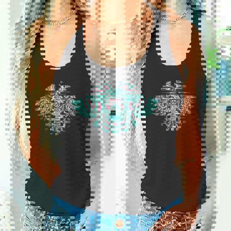 ネイティブアメリカン ハイダ サンダーバード トーテムポール ヴィンテージ タンクトップ