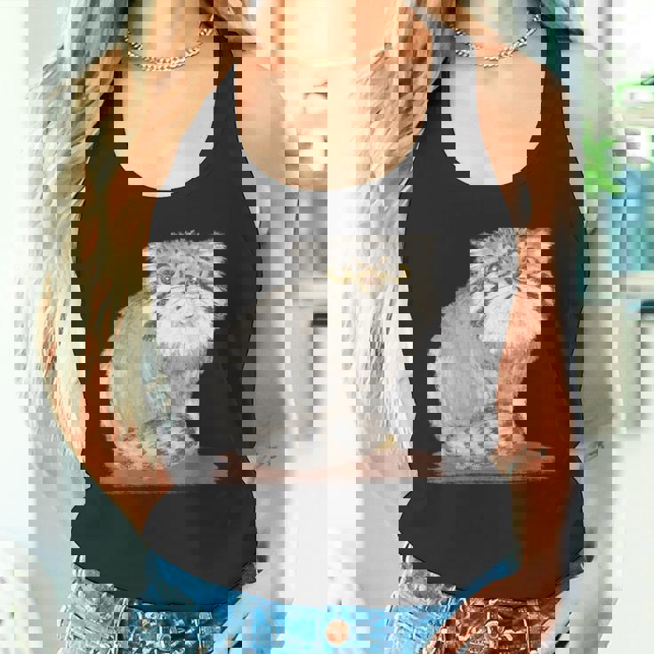 ネコ マヌルネコ 子猫 野生動物 タンクトップ