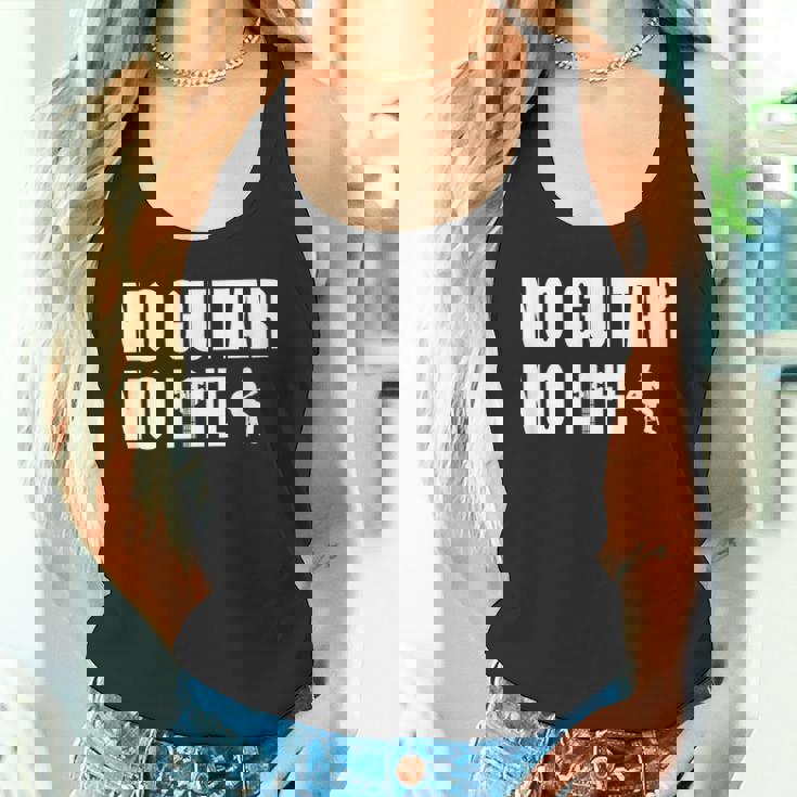 ノーギターノーライフ ギター好き クラシックギター クラシック音楽 アコースティックギター ギター部 ジャズ音楽 ギター タンクトップ