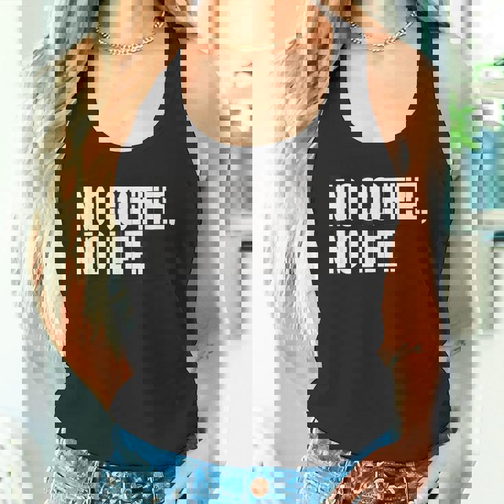 ノー・コーヒー・ノー・ライフ タンクトップ