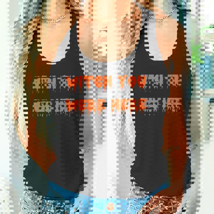 ハッピーハロウィン魔女 You Were Here 不気味なコスチューム タンクトップ