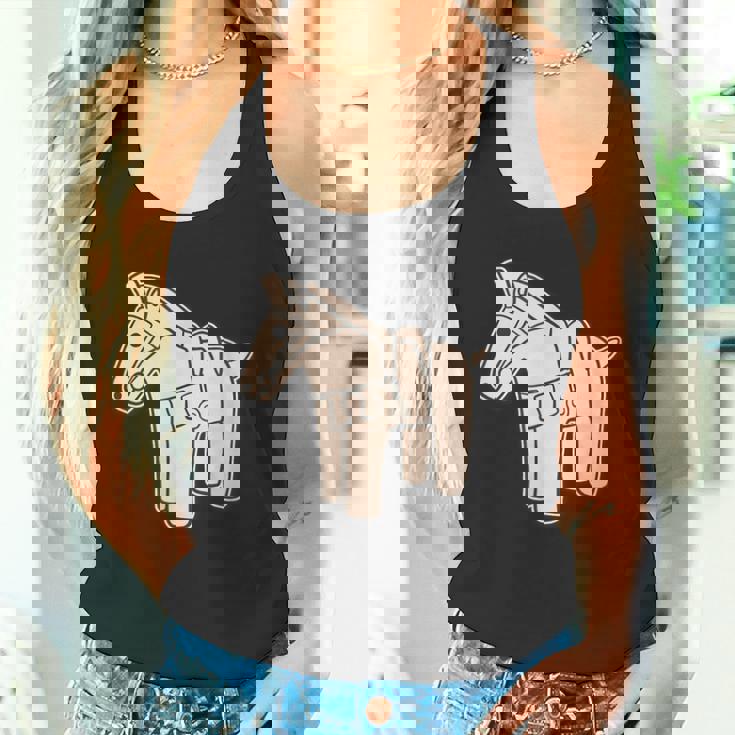 ハニワの馬 埴輪【ゆるフレンズ】歴史土器 シンプル かわいい イラスト タンクトップ