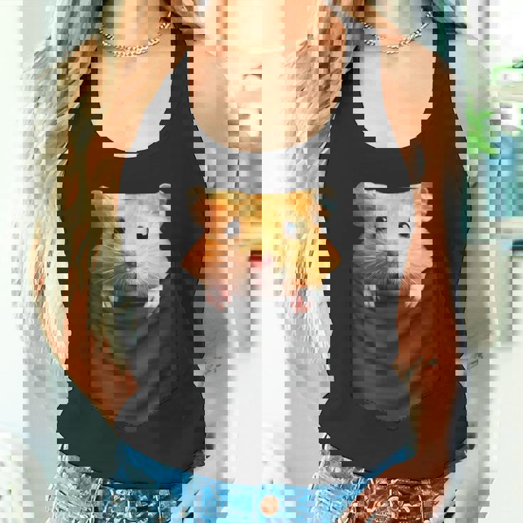 ハムスター 面白いtシャツ ポケット かわいい メンズ 子供 おもしろ 服 雑貨 グッズ ネタ ゆるキャラ タンクトップ