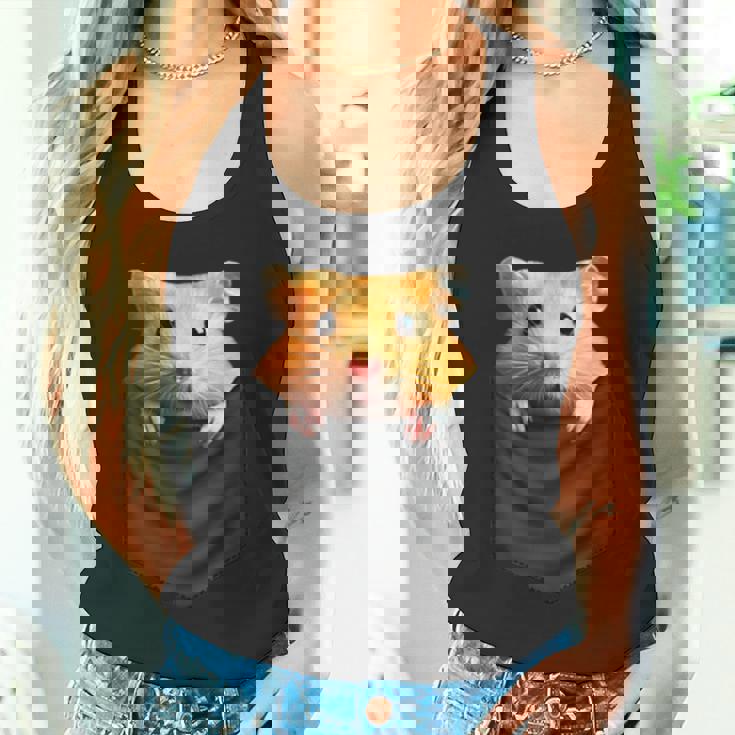 ハムスター 面白いtシャツ 胸ポケット かわいい メンズ 子供 おもしろ 服 雑貨 グッズ ネタ ゆるキャラ タンクトップ