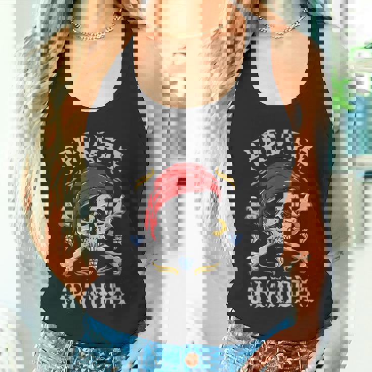 ハロウィン 怖い海賊 スカル・クロスボーン 海賊おじいちゃん タンクトップ