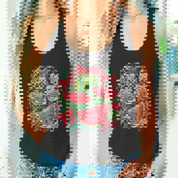 ハローサマー 2025 ガールズ スイカ おもしろバケーション キッズ タンクトップ