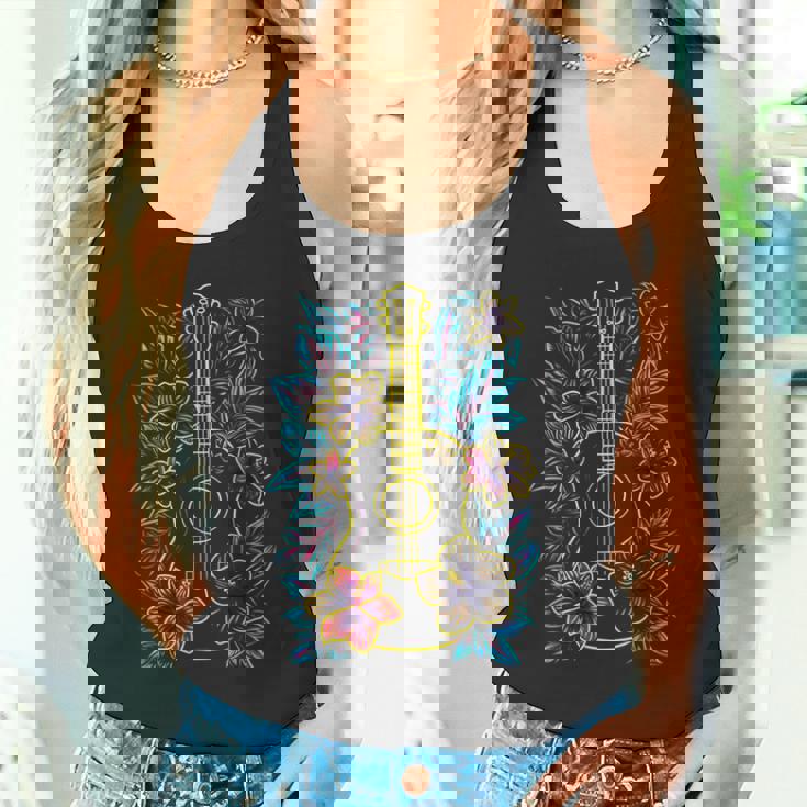 ハワイ・ミュージック レトロ・ルック・ウクレレ タンクトップ