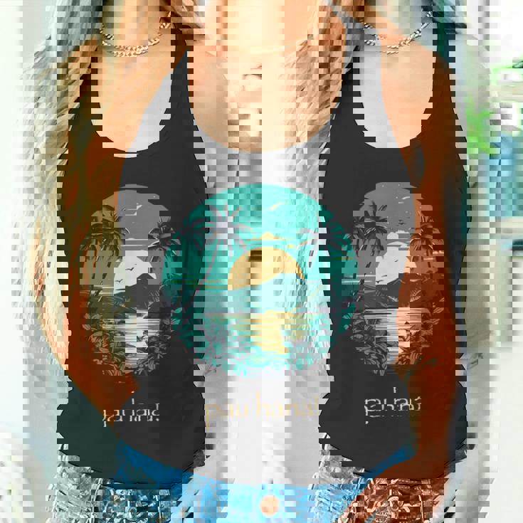 ハワイ語のパウハナはハッピータイムを意味します タンクトップ