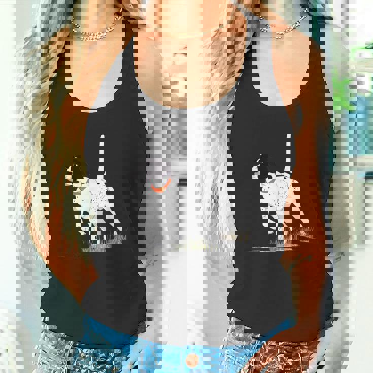 ハンターのためのバードハンティング メンズ イングリッシュポインター ドッググラフィック タンクトップ