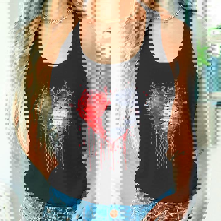 ハート 音符 パンクロック ゴシック 音楽愛好家 タンクトップ