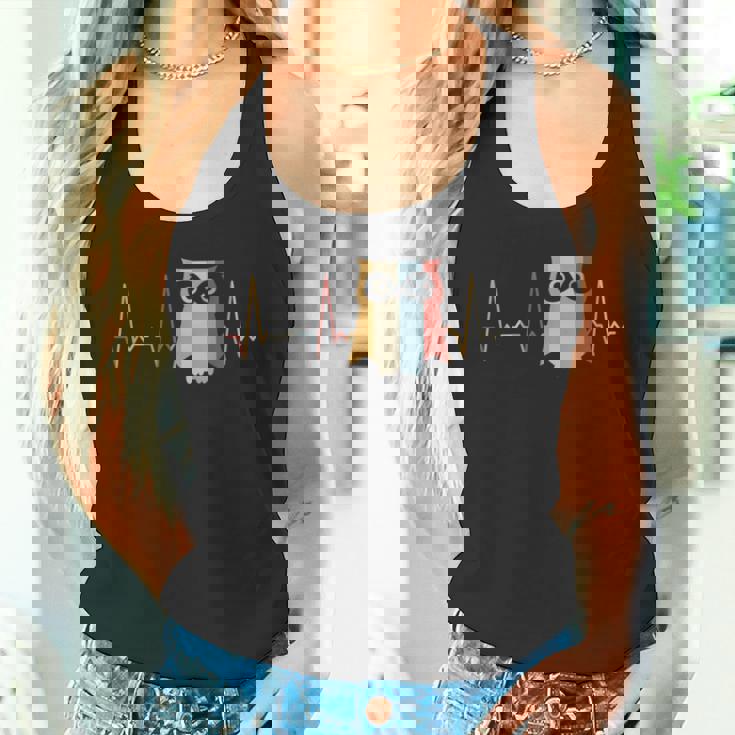 ハートビートフクロウ タンクトップ