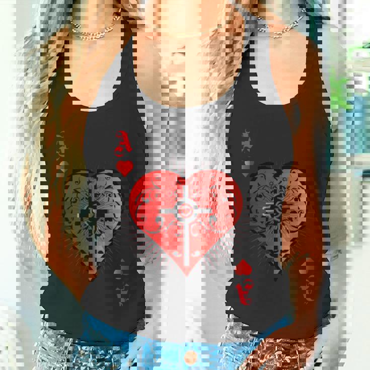 ハートポーカーエースi テキサスホールデムカジノカードケース ポーカー 長袖tシャツ タンクトップ