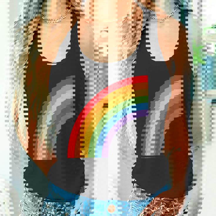 ハーフレインボー Roygbiv カラフルラッキーレインボー タンクトップ