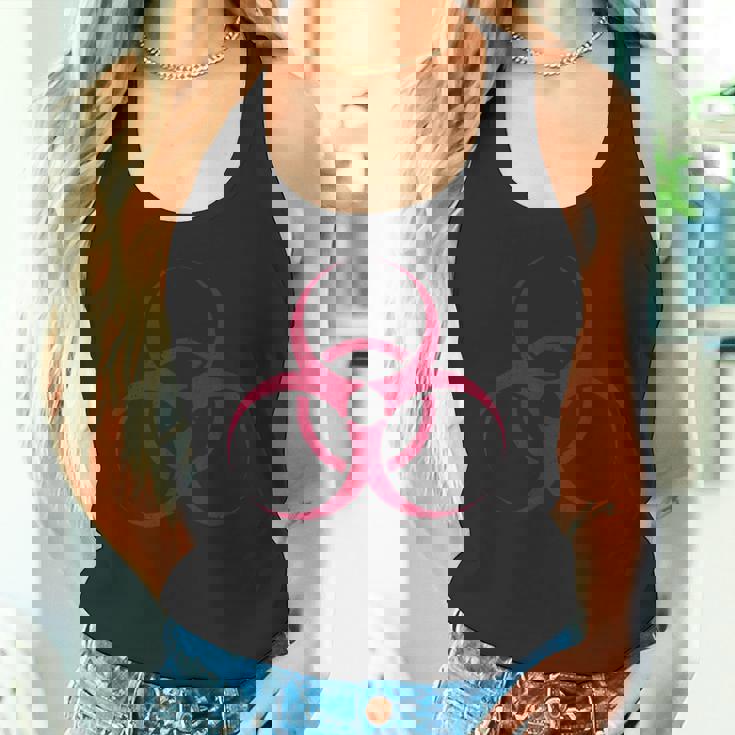 バイオハザードシンボル 生物学的ハザード警告標識 タンクトップ