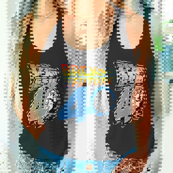 バック・トゥ・ザ・フューチャー 40周年記念ステッカー コラージュ F&B タンクトップ